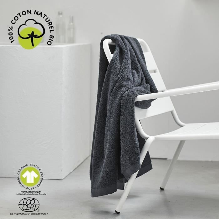 TODAY Maxi Bath Towel 90x150 cm 100% Organic Cotton - Charcoal