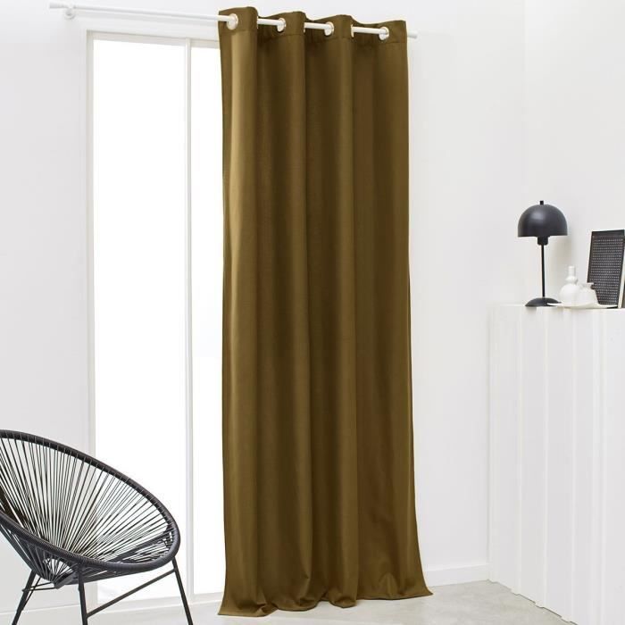TODAY Insulated Eyelet Curtain 140 x 240 cm Bronze