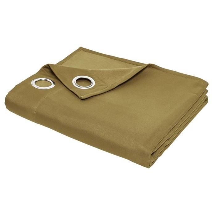 TODAY Insulated Eyelet Curtain 140 x 240 cm Bronze