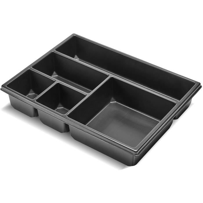 TOOD Compartmentalized Insert - 5 Fixed Compartments - For Professional Cases - Stackable - 40x30x7 cm