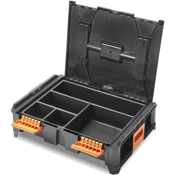 TOOD Compartmentalized Insert - 5 Fixed Compartments - For Professional Cases - Stackable - 40x30x7 cm
