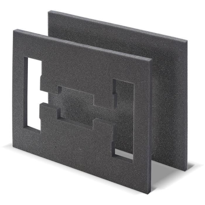 TOOD Foam Insert - 2 Pieces - For Professional Cases - Stackable - 40x30x4 cm