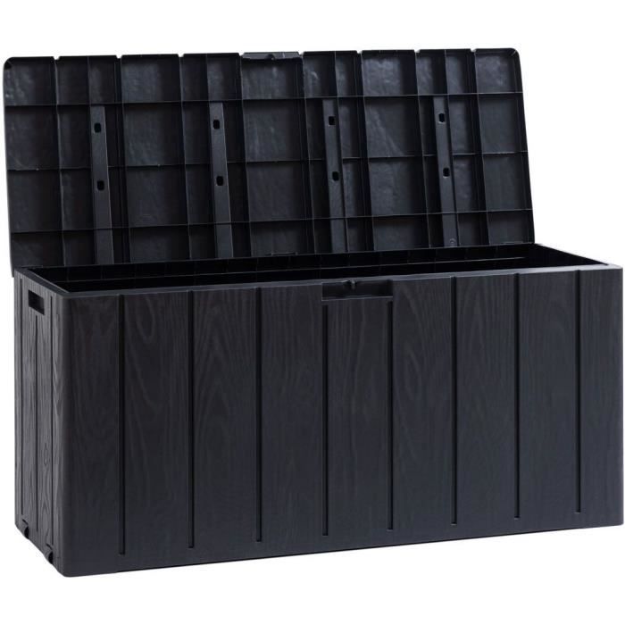 Garden Storage Box - Resin - MULTIBOX BRAVO - Anthracite Grey - 270 L - 117.5x45x56 cm