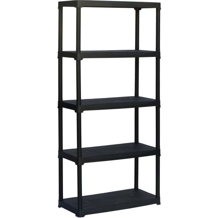 TOOD Plastic Shelving Unit - 5 Shelves - 176x90x40 cm - 30 kg per Shelf