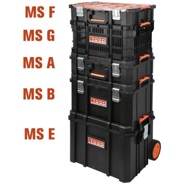 TOOD Tool Case - Waterproof - Tool Organizer Dividers - 53x37x31 cm