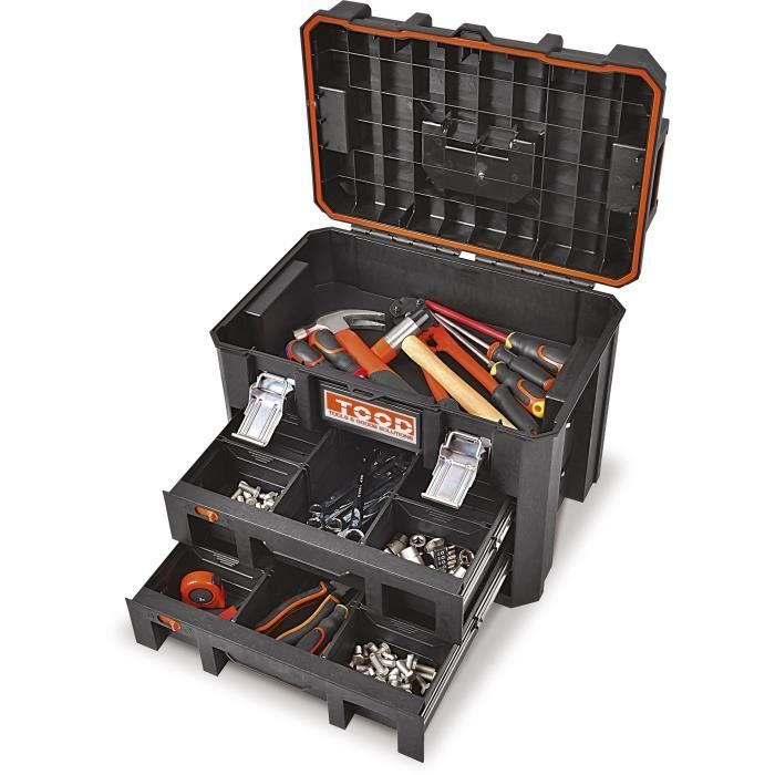 TOOD Tool Case/Box - Waterproof - With Drawers - 53x37x40 cm