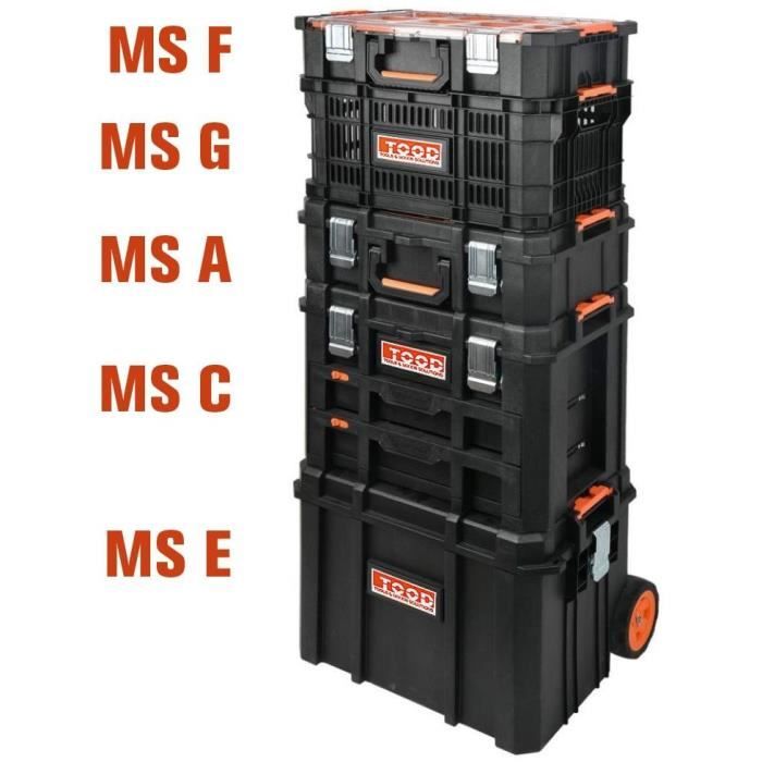 TOOD Tool Case/Box - Waterproof - With Drawers - 53x37x40 cm