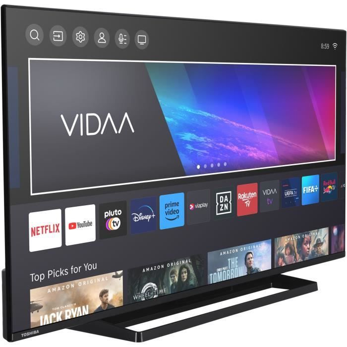 TOSHIBA 43QV3363DG - QLED TV 43'' (108 cm) - 4K UHD 3840x2160 - HDR - Smart TV - 3xHDMI - WiFi