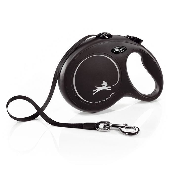 Flexi New Classic L Retractable Leash 8 m Black for Dogs up to 50 kg CL30T8-251-S-20