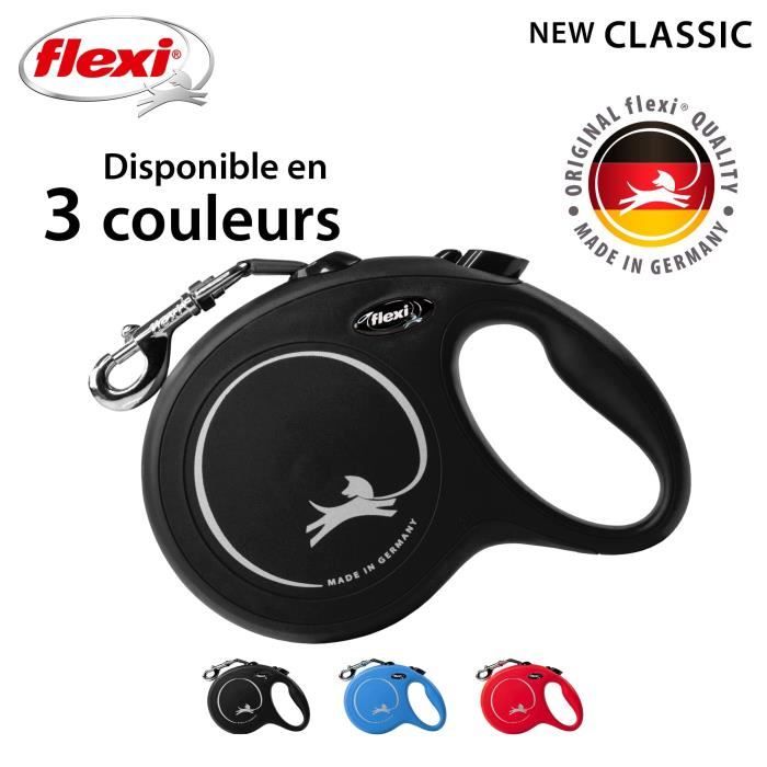 Flexi New Classic L Retractable Leash 8 m Black for Dogs up to 50 kg CL30T8-251-S-20