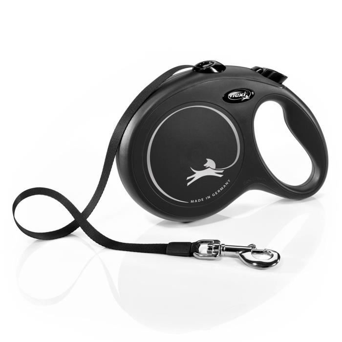 Flexi New Classic L Retractable Leash 8 m Black for Dogs up to 50 kg CL30T8-251-S-20