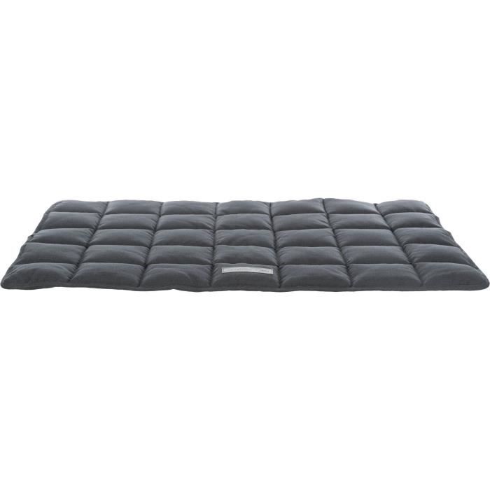 TRIXIE Mattress - Farello - Plush/ Fabric - 70 x 55 cm - White-Grey/ Gray