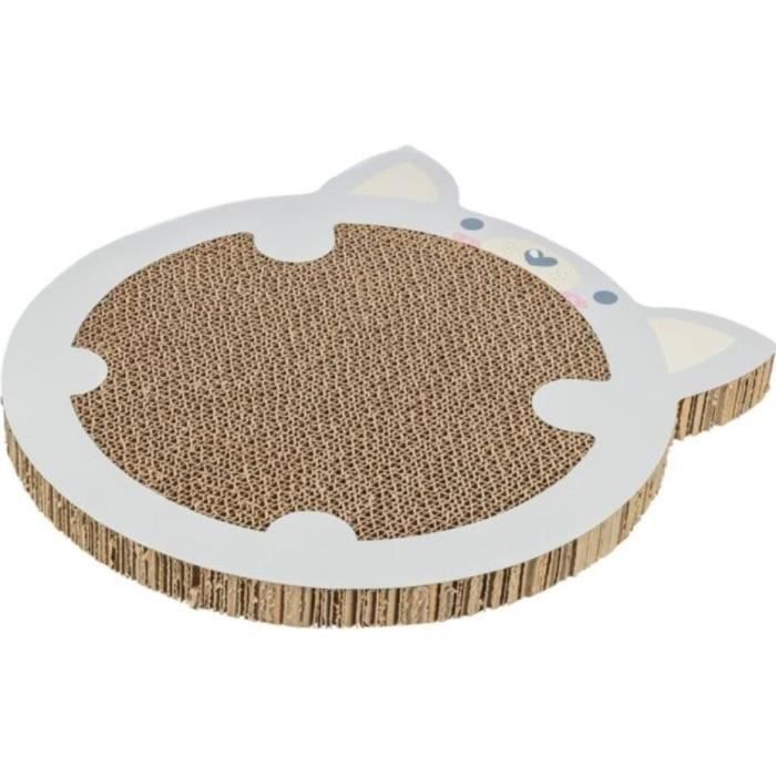 Trixie Junior Cat Scratching Mat with Catnip - Light Grey - 31 x 32.5 cm