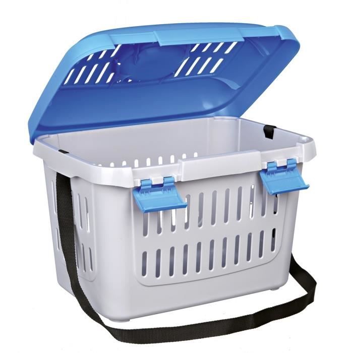 TRIXIE Midi-Capri Transport Box - 44 × 33 × 32 cm - Front Opening - Max Weight 11 kg