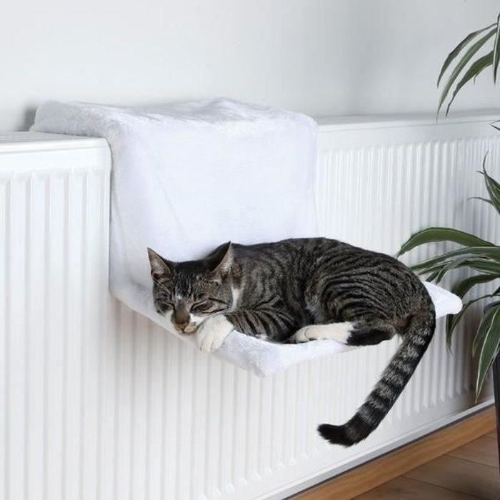 Cat Radiator Hammock - Adjustable - Fits All Radiators - 45 x 24 x 31 cm - White