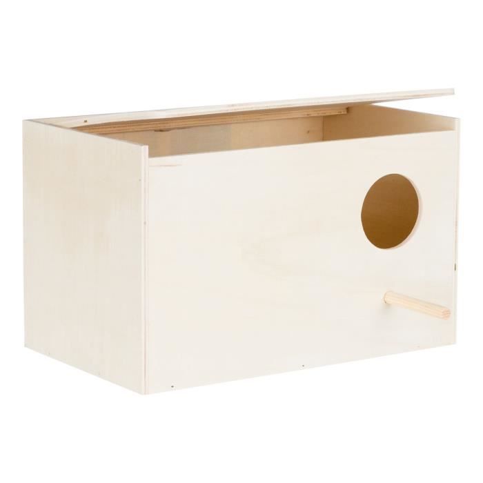 TRIXIE Birdhouse - Wooden - H: 13 cm, W: 21 cm, D: 11.4 cm - For Small Birds