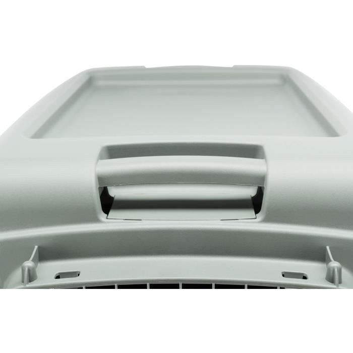 TRIXIE Giona 5 Transport Box - M: 60 × 61 × 81 cm - Anthracite and Grey-Green