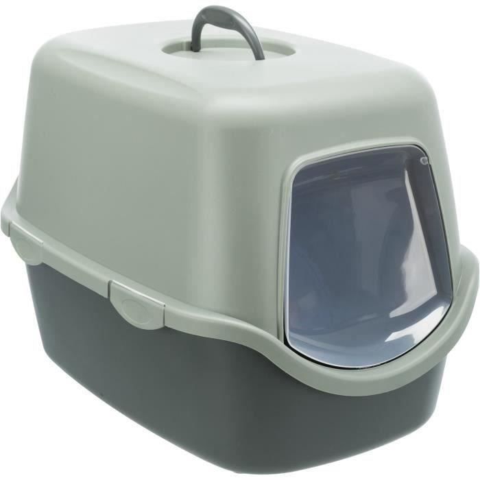 TRIXIE Vico Trash Can - Lid - 40 × 40 × 56 cm - Anthracite and Grey-Green