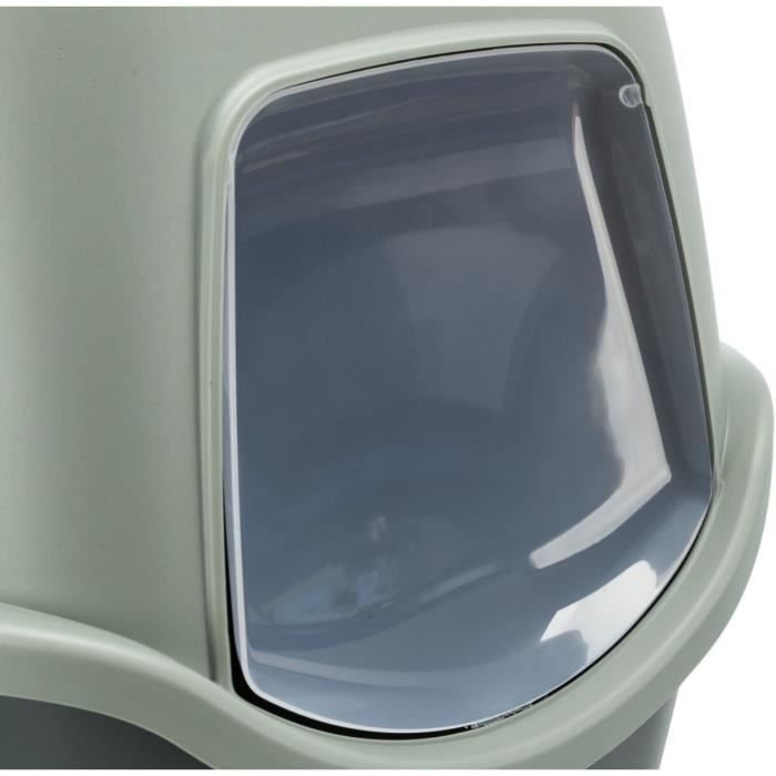 TRIXIE Vico Trash Can - Lid - 40 × 40 × 56 cm - Anthracite and Grey-Green