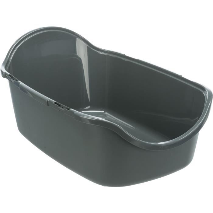 TRIXIE Vico Trash Can - Lid - 40 × 40 × 56 cm - Anthracite and Grey-Green