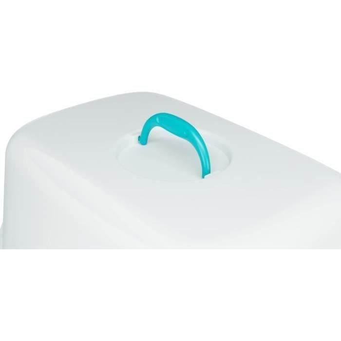 TRIXIE Vico Litter Box - 40 x 40 x 56 cm - Aquamarine - For Cats