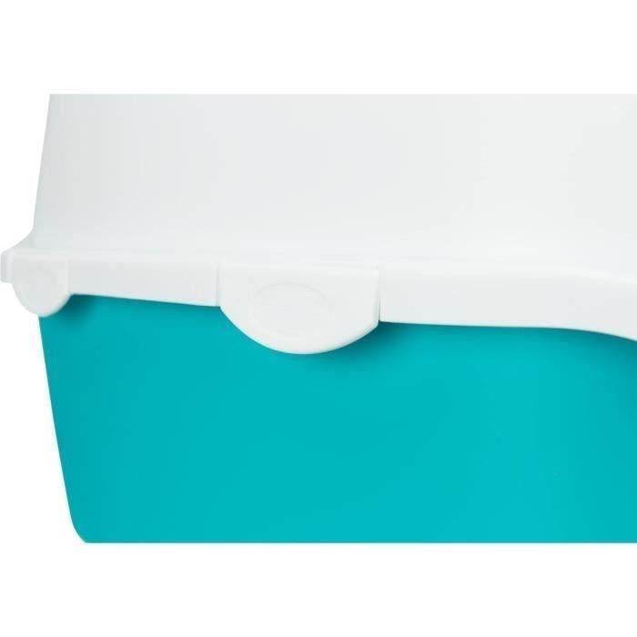 TRIXIE Vico Litter Box - 40 x 40 x 56 cm - Aquamarine - For Cats