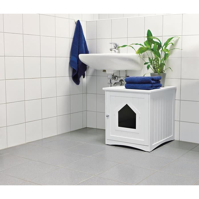 TRIXIE Toilet Cubicle - 49 x 51 x 51 cm - White