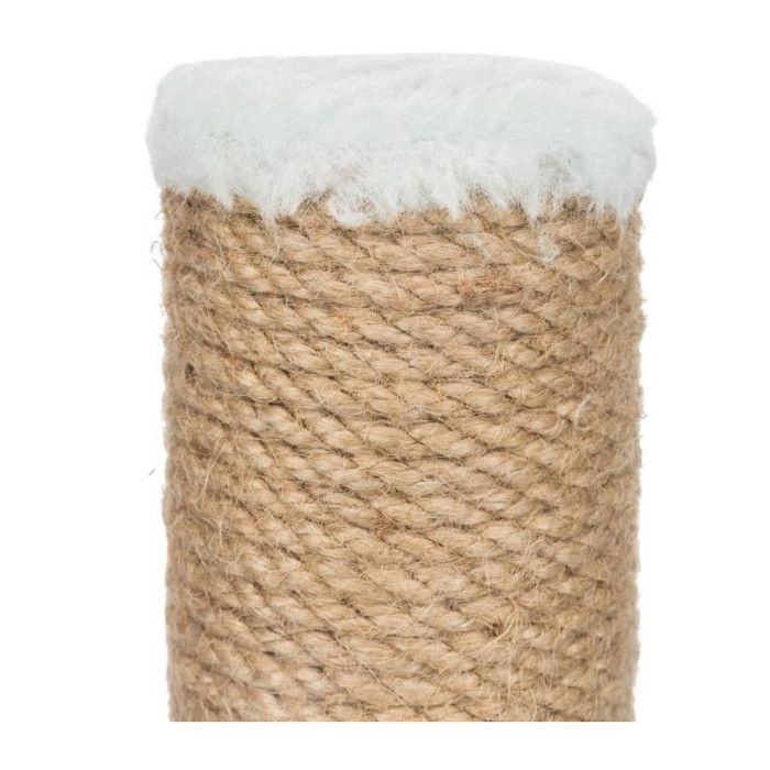 Trixie Junior Kitten Scratching Post - 30x30x42 cm - Jute and Mint Green Plush