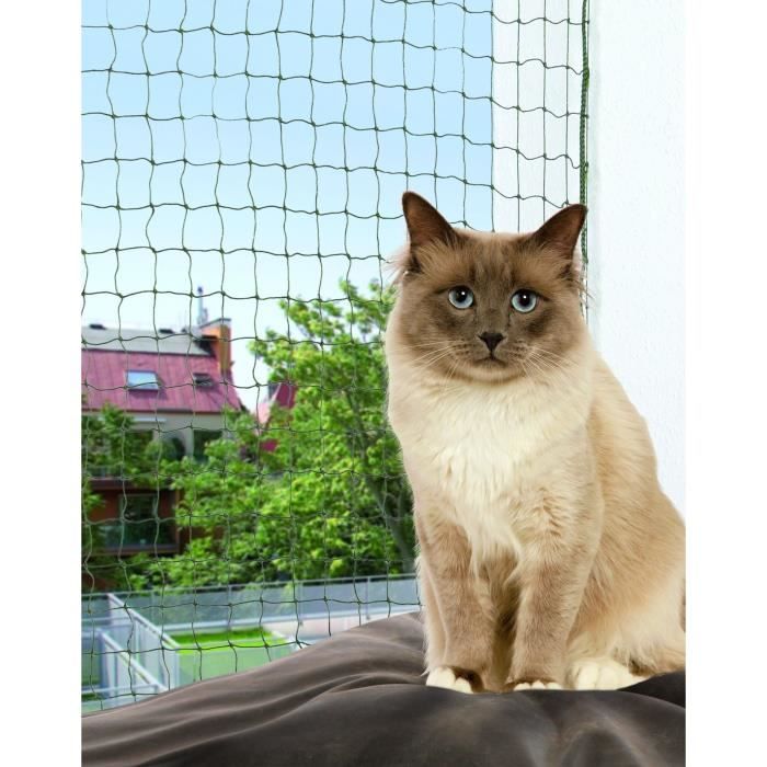 TRIXIE Cat Safety Net 4 x 3 m Olive Green 4x3m
