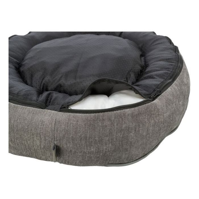 TRIXIE Dog Basket VITAL LENNOX Chenille Fabric Ø 60 cm Grey