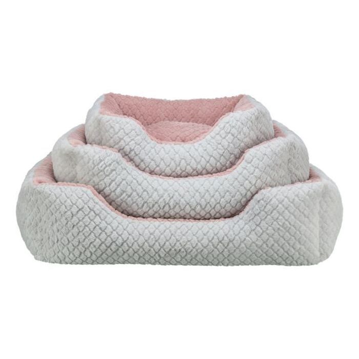 TRIXIE Dog Basket KALINE MIO 50 x 40 cm Grey/ Dusty Rose