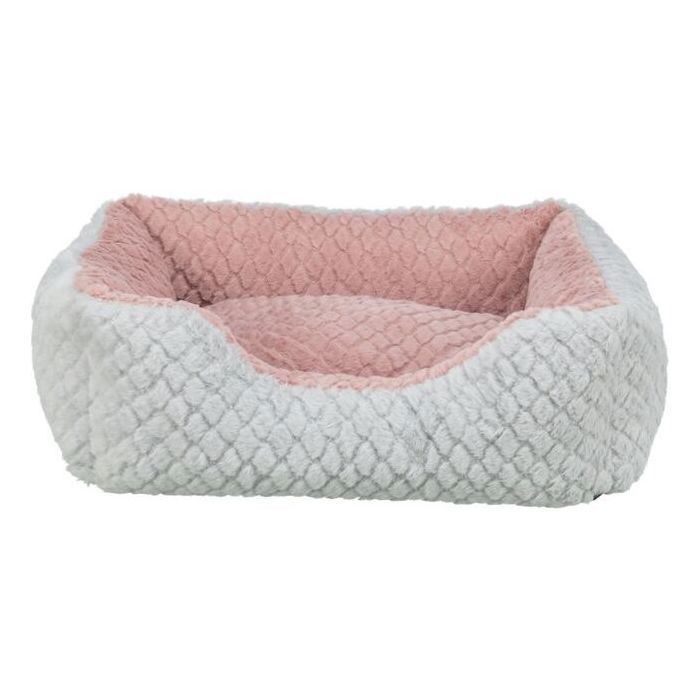 TRIXIE Dog Basket KALINE MIO 50 x 40 cm Grey/ Dusty Rose