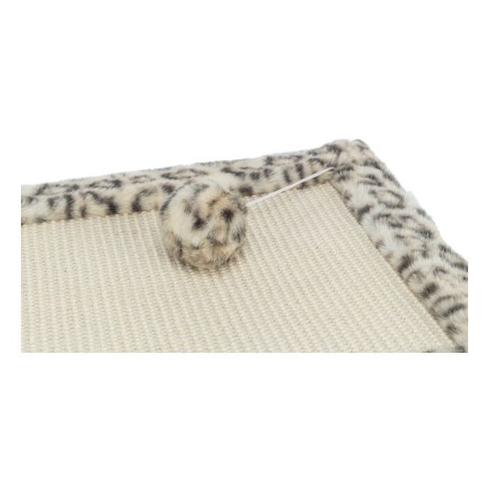 TRIXIE LEO Scratching Mat 55 x 35 cm Cream Leopard Print