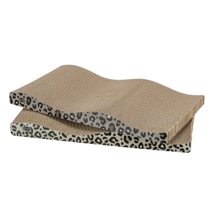 TRIXIE LEO Set of 2 Scratching Posts 44 x 25 x 6 cm Leopard Print