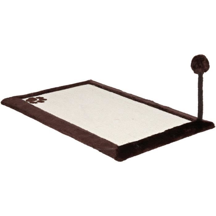 Trixie Scratching Mat 70x45 cm Sisal/Plush Spring-Mounted Toy