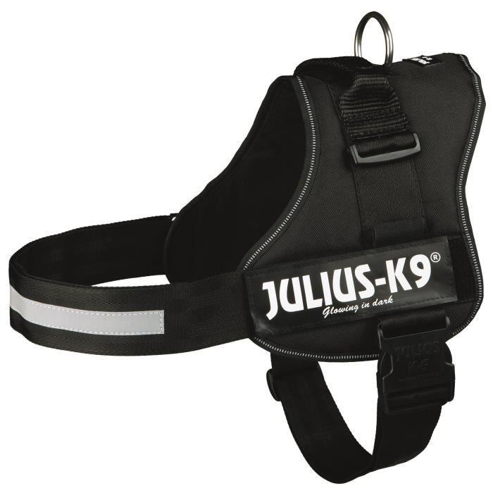 TRIXIE Power Harness Julius-K9 - Size 3 XL (82-118 cm) - Black - 410 g