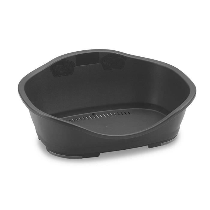 KERBL Plastic Wastebasket - 80.5 x 55 x 32 cm - Grey