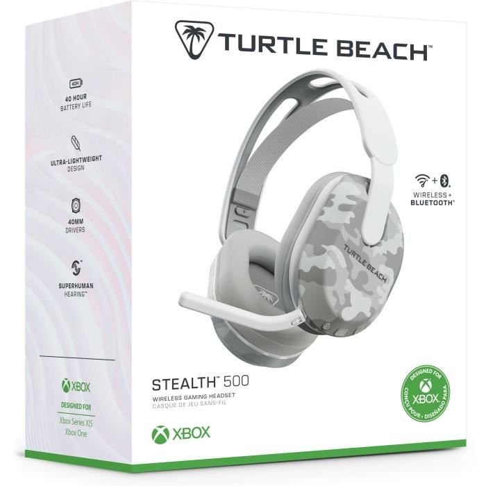 TURTLE BEACH Stealth 500 Wireless Gaming Headset - Bluetooth - Xbox, PC, Mobile - TBS-2103-95 - Arctic Camo