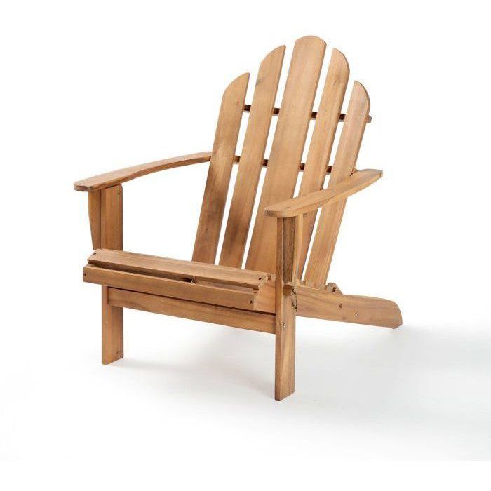 Folding Adirondack Garden Chair FSC Acacia Wood 72.5 x 89.5 x H.94 cm