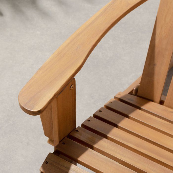 Folding Adirondack Garden Chair FSC Acacia Wood 72.5 x 89.5 x H.94 cm