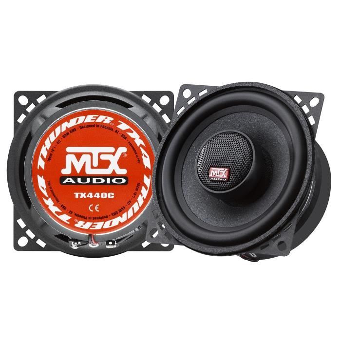 MTX TX440C 2-way 10 cm 60W RMS Coaxial Car Speakers