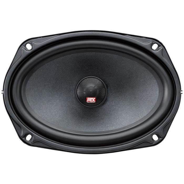 Coaxiaux 2 voies - MTX AUDIO - 16x23cm (6x9) - 4O - 100Wrms - Bobine Ø30mm en TIL - Tweeter néodyme Ø25mm dôme soie
