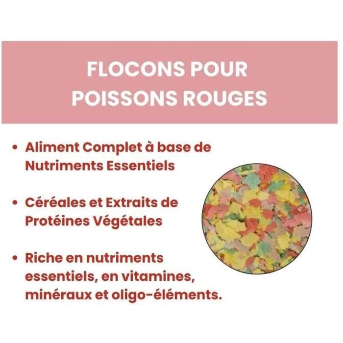 Aliment poisson - TYROL - Flocons pour poissons rouges - 1000 ml
