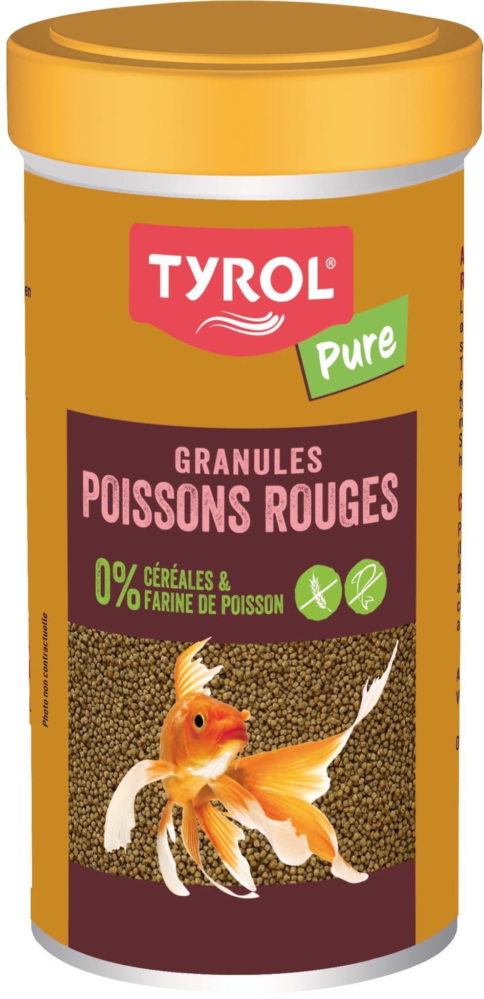 TYROL Fish Food - Insect Pellets for Goldfish - 250 ml