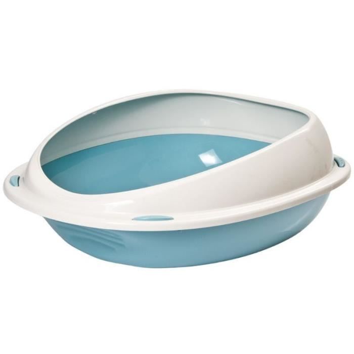 AIMÉ Oval Litter Box - Removable Rim - 45 x 36 x 15.5 cm