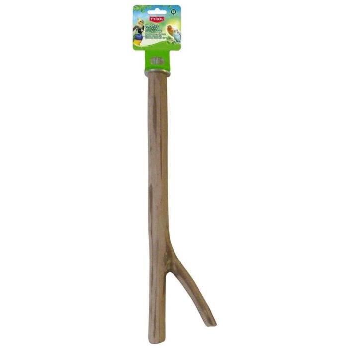 TYROL Bird Perch - Size L 30 cm - Natural Wood - For Medium Birds