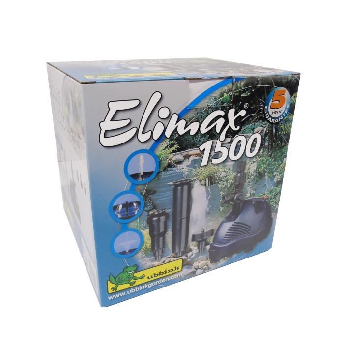 UBBINK Elimax 1500 Pond Pump - Flow Rate 1500 l/h 1500l/h