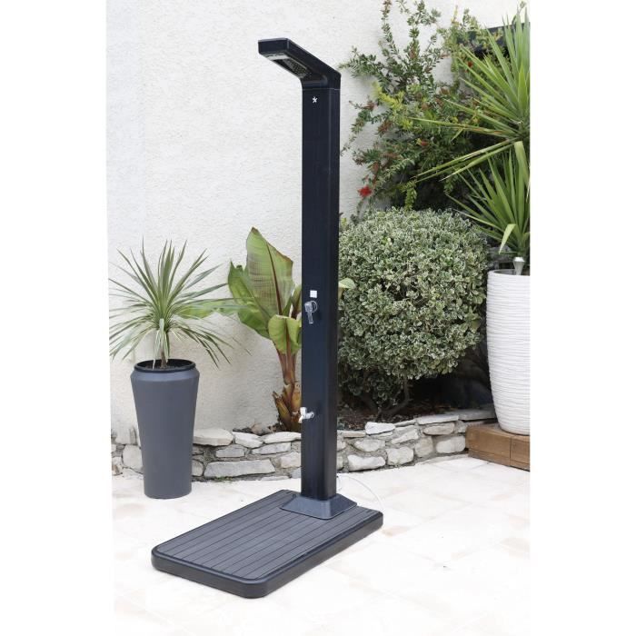 UBBINK Solar Shower Stand - 20 Liter Water Tank - Teak