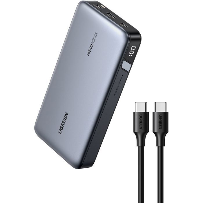 UGREEN External Battery - 25,000 mAh - 145W - Gray