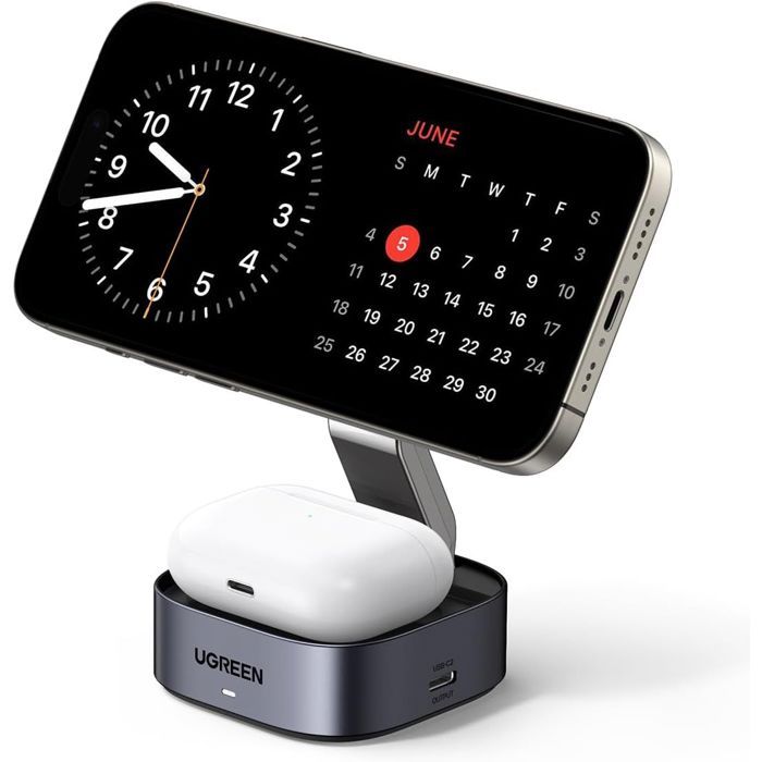 UGREEN 2-in-1 Charging Station - Compatible with MagSafe - 15W